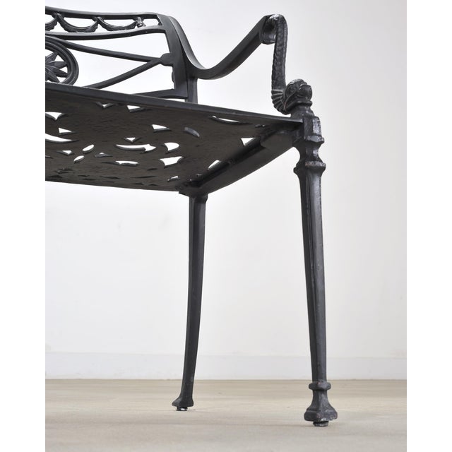Kenneth Lynch Style Star and Dolphin Garden Table and Six Chairs For Sale - Image 15 of 18