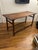 Beautiful antique solid hardwood table. Great as a console table and an altar table or many other uses. One inch taller...