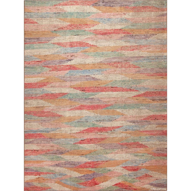 Artistic Colorful Modern Abstract Contemporary Room Size Area Rug For Sale