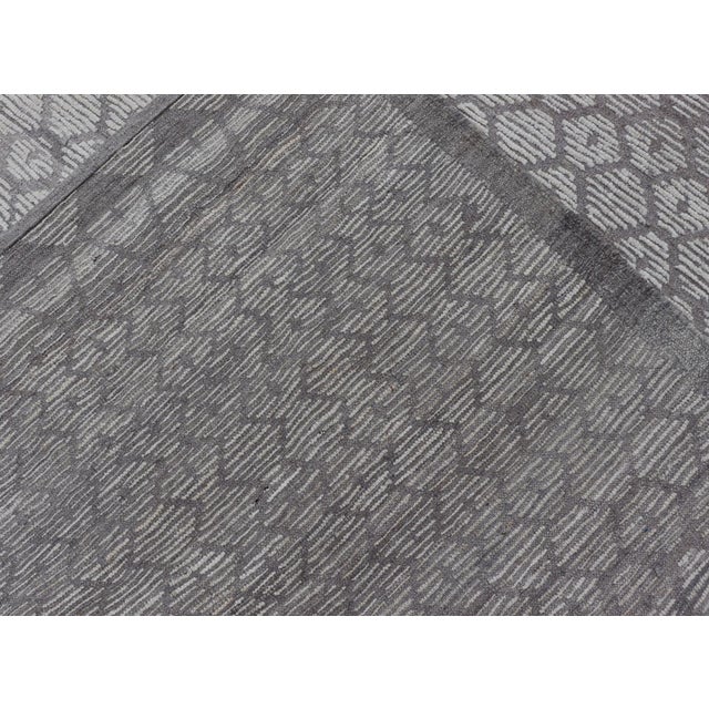 Modern Moroccan Rug With All-Over Sub-Geometric Design by Keivan Woven Arts For Sale - Image 11 of 11