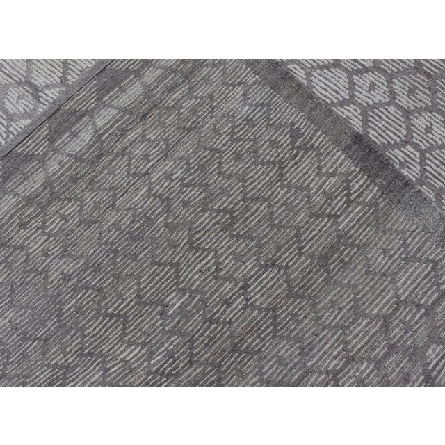 Modern Moroccan Rug With Sub-Geometric Design by Keivan Woven Arts 9'7 X 11'10 For Sale - Image 11 of 11