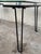 Metal Mid-Century Modern Metal Table With Glass Top and Nickel Supports For Sale - Image 7 of 9