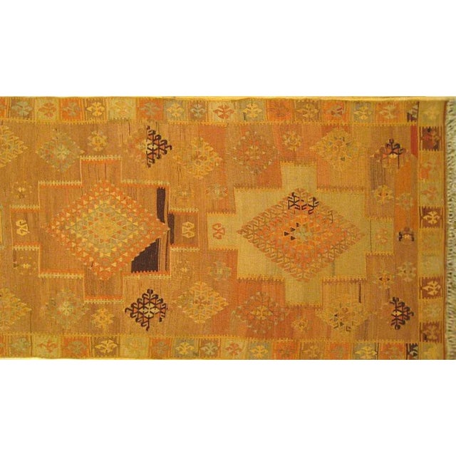 Turkish 1930s Vintage Turkish Kilim Oriental Rug - 3′2″ × 9′8″ For Sale - Image 3 of 5