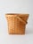 Farmhouse Vintage Splint Weave Basket With Bail Handle For Sale - Image 3 of 16