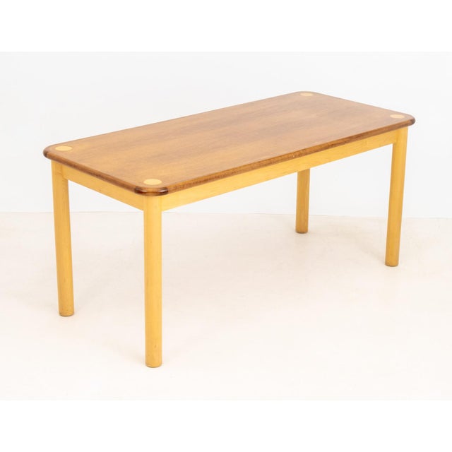 Brown Modern Maple L-Shaped Desk For Sale - Image 8 of 16
