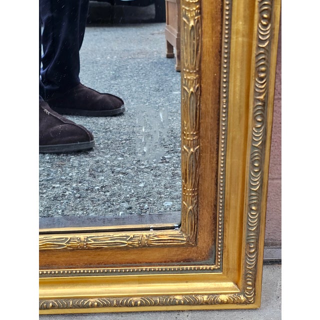 Gold Hollywood Regency Italian Versace Style Gilded Medusa Figural Wall Mirror For Sale - Image 8 of 10