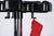 Italian Coat Stand in Chrome and Black Plastic attributed to Lucchi & Orlandini for Velca, 1970s For Sale - Image 6 of 16