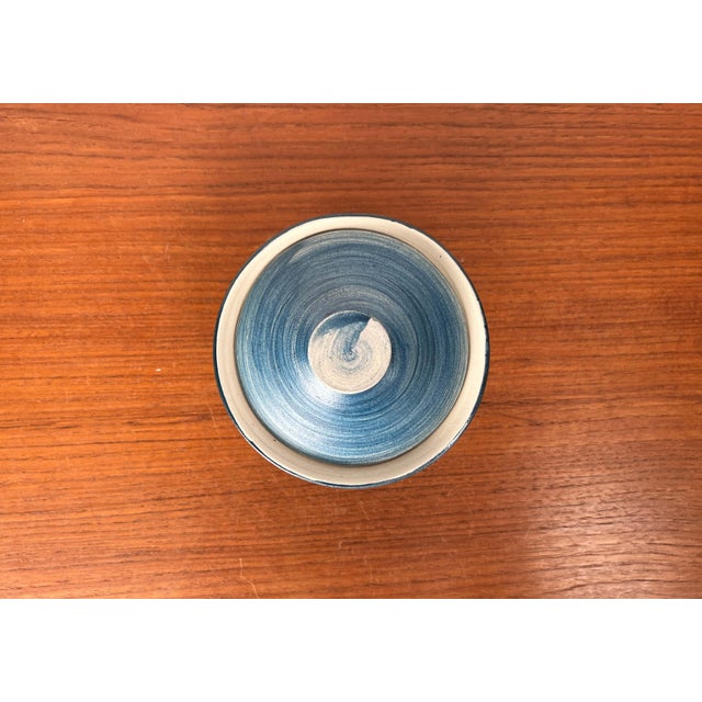 Danish Japanese Style Pottery Bowl with Lid For Sale - Image 18 of 18