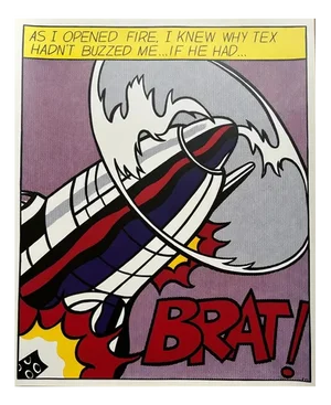 Roy Lichtenstein, As I Opened Fire Triptych, 1966, Lithographs, Set of 3