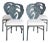 Set of 4 Mid Century Modern Banana Leaf Chairs For Sale
