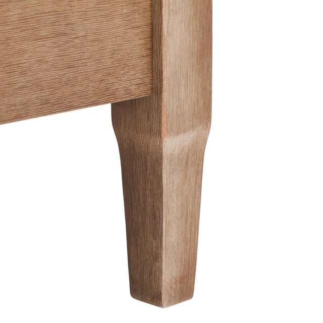 2020s Martinique Wood Patio Armchair - Natural / Grey For Sale - Image 5 of 8