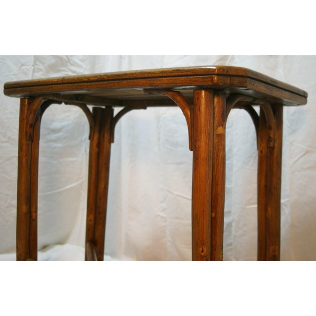 1940s Antique Old Hickory Adirondack Log & Oak Dining Table Extenders Signed 2 For Sale In Wichita - Image 6 of 12