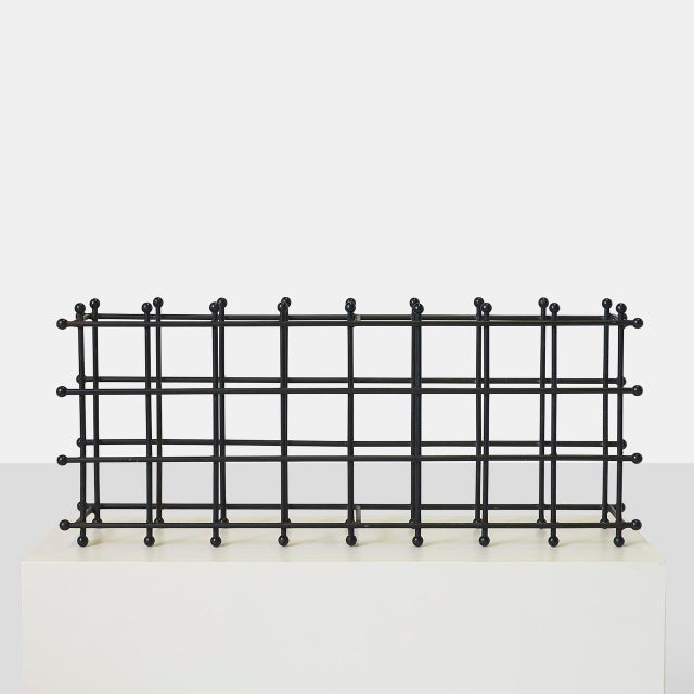 Mid 20th Century Modernist Iron Wine Rack For Sale - Image 4 of 8