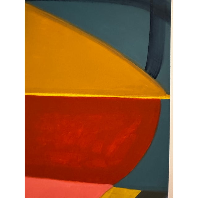 An ORIGINAL, FRAMED abstract art piece with unique elements, colors and stunning details. Titled: Sure Thing Completed in...