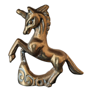 Brass Vintage Unicorn Figurine