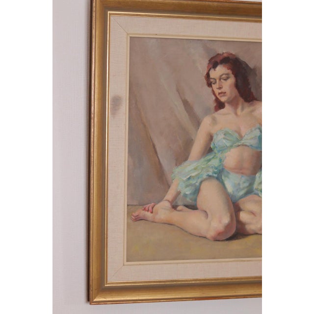 Philippe De Rougemont, Woman Portrait, 1950s, Oil on Canvas For Sale - Image 7 of 18