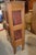 Vintage Wood & Brick Red Punched Tin Pie Safe Cabinet W/ Shelves & Lower Drawer For Sale - Image 6 of 18