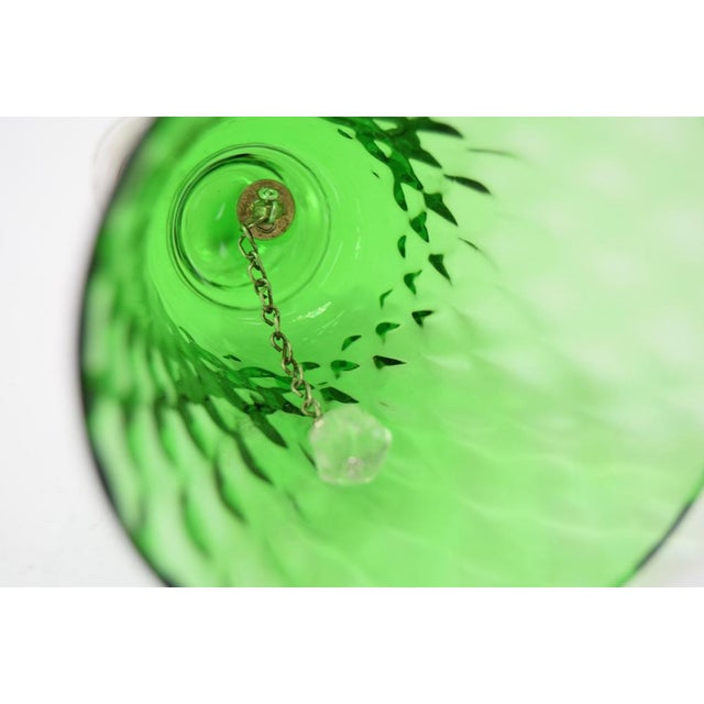 Glass Vintage Glass Bell from Glasswork Novy Bor, 1950s For Sale - Image 7 of 8