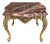 Vintage Baroque Italian Marble and Brass Table, 1960s For Sale