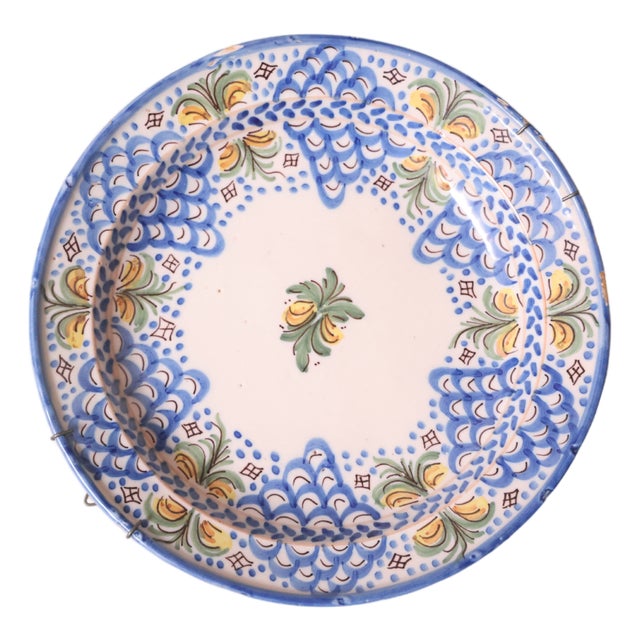 19th Century Spanish Pottery Plate (B) For Sale