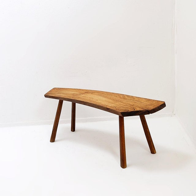 20th Century Primitive Pine Bench For Sale - Image 6 of 13