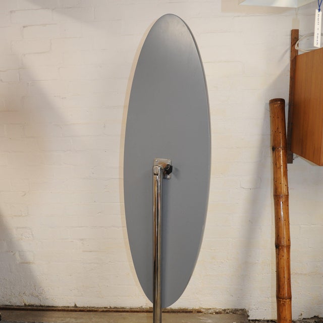 Vintage Adjustable Floor Mirror in Chrome, 1970s For Sale - Image 4 of 8