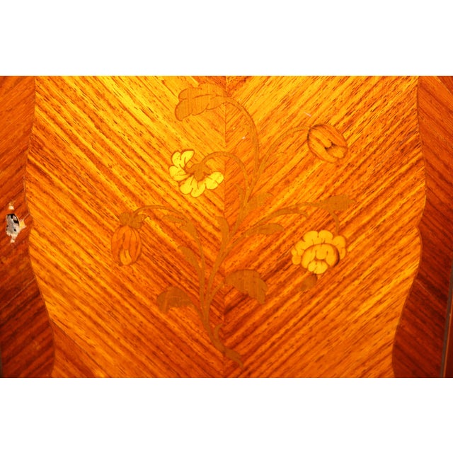 Miniature Salesman's Sample French Louis XV Inlaid Jewelery Box For Sale - Image 10 of 12