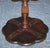 Walnut Pie Crust Wine Lamp End Side For Sale - Image 9 of 14
