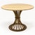 Gold Organic Modern Kreiss Travertine & Gilt Iron Dunbar Inspired Wheat Sheaf Center Table For Sale - Image 8 of 11