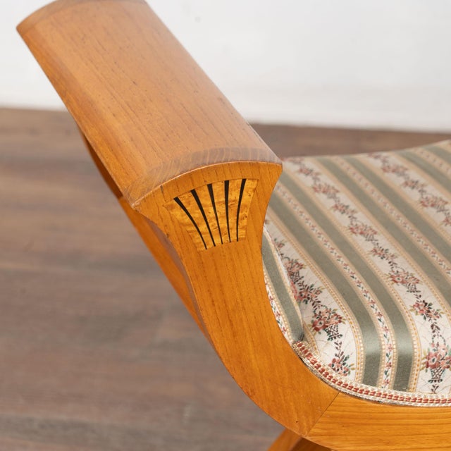 Wood 20th Century Neoclassical Style Pair of Danish Stools For Sale - Image 7 of 15