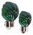 Large Italian Glass and Chrome Wall Lamps, Italy, 1970s, Set of 2 For Sale