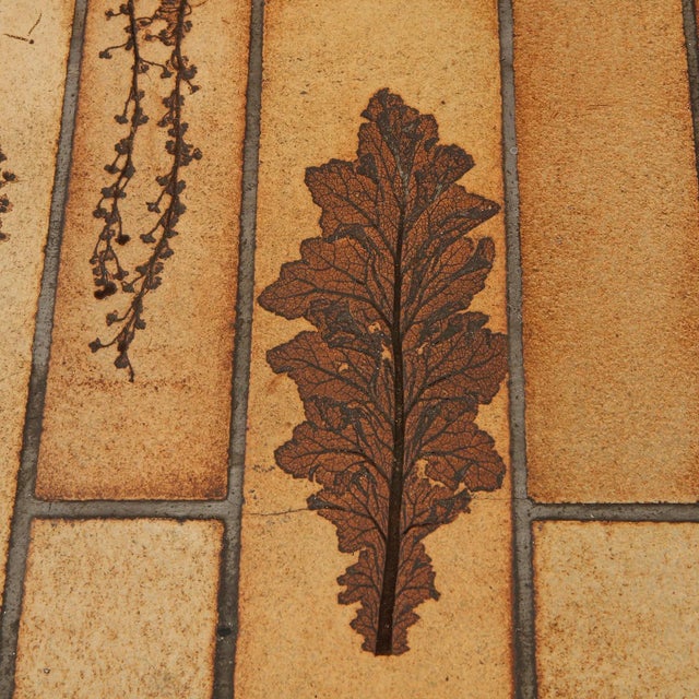 Brown Roger Capron Garrigue Ceramic Coffee Table 1960s For Sale - Image 8 of 9