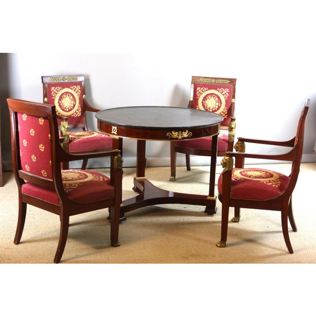 Empire Mahogany Pedestal Table For Sale - Image 10 of 11
