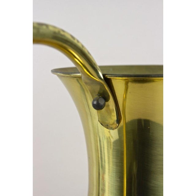 Gold Mid-Century Brass Amphora Vase with Handle, Austria, 1940s-1950s For Sale - Image 8 of 18