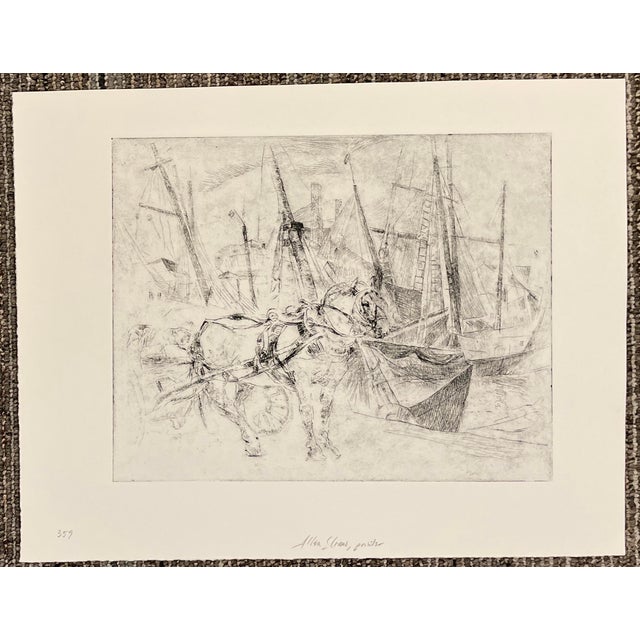 William Meyerowitz (1893-1981) etching on paper. Printed by Allen Sloane (1902-1999). Signed in pencil by Sloane lower...