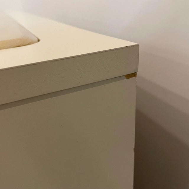 1980s Postmodern Broyhill Faux Marble Top Low Dresser For Sale - Image 12 of 13