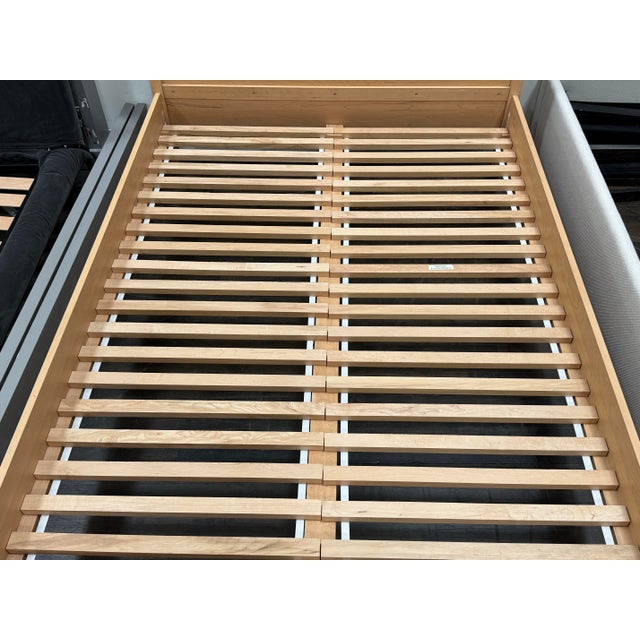 Full Size Baronet Furniture Solid Maple Panel Bed Frame For Sale - Image 9 of 12