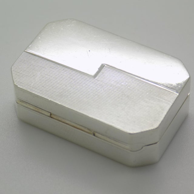 Vintage Italian Handmade Genuine Silver 935 Codevilla Pill Snuff Trinket Box, 1920s For Sale - Image 14 of 14