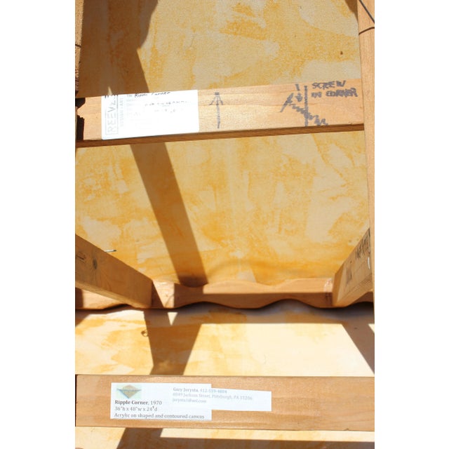 "Ripple Corner" Abstract Corner Wall Sculpture 1970s For Sale - Image 4 of 5