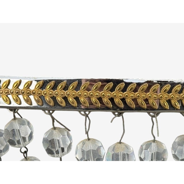 Neoclassical, Basket Flush Mount Ceiling Light, Bronze, Crystal, France, 20th C. For Sale - Image 14 of 14