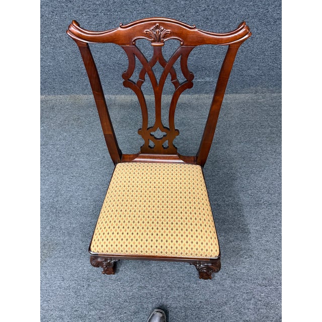 Statton Olde Towne Mahogany Claw & Ball Side Chair For Sale In Philadelphia - Image 6 of 10