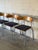 Oak Stacking Chairs Set of 4 Mid-Century Modern 1970s For Sale - Image 4 of 13