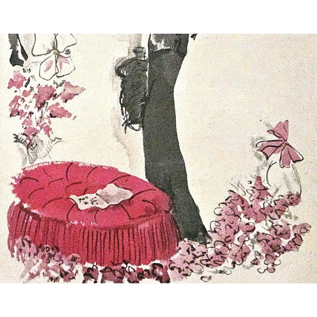Gray 1931 Set of 2 Rare Opera Costume Fashion Design Prints-Balenciaga, LeLong For Sale - Image 8 of 8