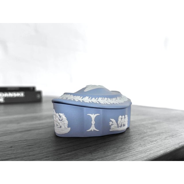 Blue Jasperware Trinket Box from Wedgwood For Sale - Image 4 of 13