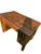 Antique Mission Style Quartersawn Oak Desk | Arts & Crafts Era Kneehole Library Writing Table For Sale - Image 10 of 17
