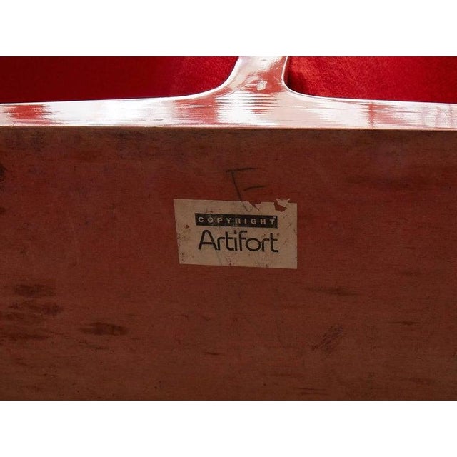 1960s "Ribbon" Lounge Chair and Ottoman by Pierre Paulin for Artifort For Sale - Image 12 of 18