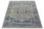 2020s Modern Hand-Knotted Oushak Style Area Rug in Slate Grey & Cobalt Blue Wool 9x12 For Sale - Image 5 of 12