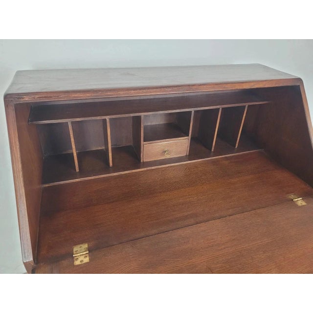 Vintage Secretaire in Oak by Bevan Funnell, 1950 For Sale - Image 14 of 18