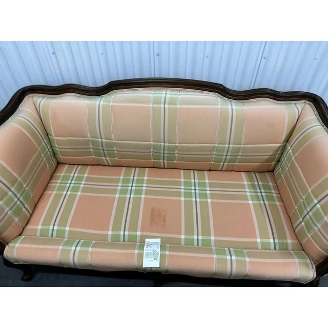 Loveseat Settee & Ottoman Set by Baker Furniture For Sale - Image 9 of 12