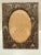 Elegant pair of vintage fabric-covered picture frames by Liberty of London, featuring a classic peacock feather motif...